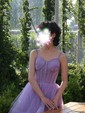 Ball Gown Sweetheart Tulle Corset Prom Dresses With Ruched