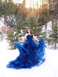 Ball Gown Sweetheart Tulle Corset Prom Dresses With Ruched