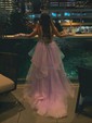 Ball Gown Sweetheart Tulle Corset Prom Dresses With Ruched