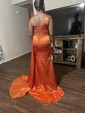 Sheath/Column One Shoulder Satin Modest Prom Dresses With Ruched