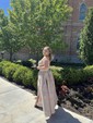 Black Ball Gown V-neck Satin Prom Dresses With Split