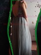Ball Gown/Princess Floor-length V-neck Tulle Beading Prom Dresses