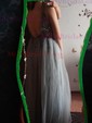 Ball Gown/Princess Floor-length V-neck Tulle Beading Prom Dresses