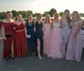 Ball Gown Scoop Neck Tulle 3D Floral Prom Dresses