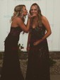Mermaid Strapless Tulle Corset Prom Dresses With Appliques