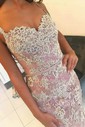 Mermaid Sweetheart Lace Tulle Prom Dresses With Appliques