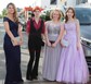 Ball Gown Scoop Neck Tulle Prom Dresses With Appliques
