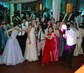 Ball Gown Scoop Neck Tulle Prom Dresses With Appliques
