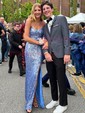 Sheath/Column Scoop Neck Sparkly Velvet Sequin Prom Dresses