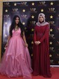 Princess V-neck Tulle Ruffle Prom Dresses
