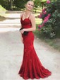 Mermaid Sweetheart Tulle Prom Dresses With Appliques