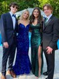 Mermaid Strapless Sparkly Velvet Sequin Prom Dresses