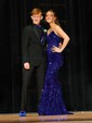 Trumpet/Mermaid Sweep Train Sweetheart Velvet Sequins Prom Dresses