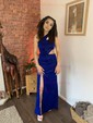 Sheath/Column One Shoulder Sequined Sweep Train Split Front Prom Dresses