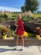 One-Shoulder Velvet Sequin Bodycon Homecoming Dresses