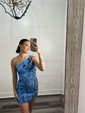 Sparkly Sequin Bodycon One Shoulder Homecoming Dresses