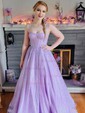 Ball Gown Sweetheart Tulle Floor-length Corset Prom Dresses
