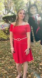 Elegant Burgundy Skater Asymmetrical Homecoming Dresses