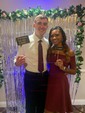 Elegant Burgundy Skater Asymmetrical Homecoming Dresses