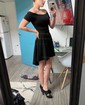 Elegant Burgundy Skater Asymmetrical Homecoming Dresses