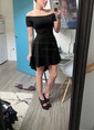 Elegant Burgundy Skater Asymmetrical Homecoming Dresses