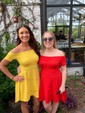 Elegant Burgundy Skater Asymmetrical Homecoming Dresses