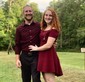 Elegant Burgundy Skater Asymmetrical Homecoming Dresses