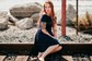 Elegant Burgundy Skater Asymmetrical Homecoming Dresses