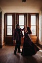 Ball Gown Off-the-shoulder Satin Modest Prom Dresses With Ruched