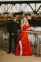 Ball Gown Off-the-shoulder Satin Modest Prom Dresses With Ruched