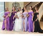 Ball Gown Off-the-shoulder Satin Modest Prom Dresses With Ruched