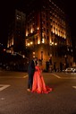 Ball Gown Off-the-shoulder Satin Modest Prom Dresses With Ruched