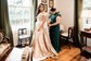 Ball Gown Off-the-shoulder Satin Modest Prom Dresses With Ruched