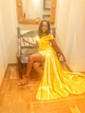 Ball Gown Off-the-shoulder Satin Modest Prom Dresses With Ruched