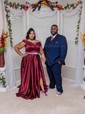 Ball Gown Off-the-shoulder Satin Modest Prom Dresses With Ruched