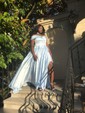 Ball Gown Off-the-shoulder Satin Modest Prom Dresses With Ruched