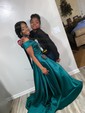 Ball Gown Off-the-shoulder Satin Modest Prom Dresses With Ruched