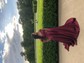 Ball Gown Off-the-shoulder Satin Modest Prom Dresses With Ruched