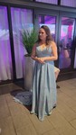 Ball Gown V-neck Sparkly Sequin Prom Dresses With Ruched