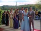 Ball Gown V-neck Floor-length Tulle Prom Dresses With Beading