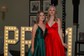 Ball Gown V-neck Satin Prom Dresses With Floor-length