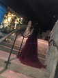 Ball Gown Scoop Neck Tulle Prom Dresses With Appliques