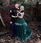 Ball Gown Sweetheart Tulle Corset Prom Dresses With Ruched