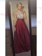 Ball Gown/Princess Floor-length Halter Satin Beading Prom Dresses