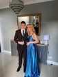 Burgundy A-line Cowl Neck Satin Prom Dresses With Ruched