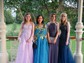 Ball Gown Scoop Neck Tulle Prom Dresses With Appliques