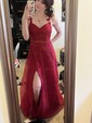 A-line Sweetheart Tulle Corset Prom Dresses With Appliques