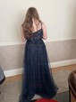 A-line Sweetheart Tulle Sweep Train Beading Prom Dresses