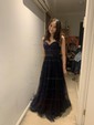 A-line Sweetheart Tulle Corset Prom Dresses With Appliques