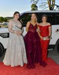 Ball Gown V-neck Glitter Floor-length Prom Dresses